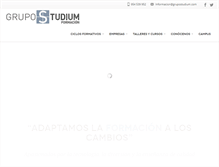 Tablet Screenshot of grupostudium.com